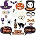 Amosfun 18PCS Halloween Photo Booth Props for Halloween Party Photography Decoration Creative Spooky and Witch Halloween Party Favors