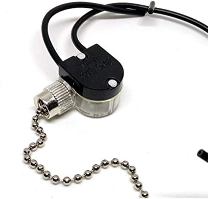 Pull Chain Switch Zing Ear ZE-109 Ceiling Fan Switch Ceiling Fan Light Lamp Replacement 2 Pack Nickel - - 