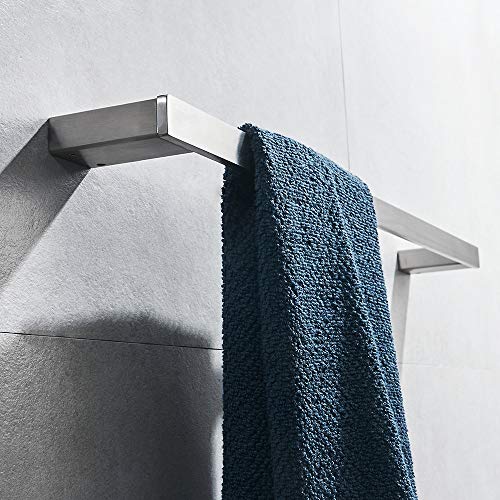 Heable Towel Bar Brushed Nickel, Bathroom Hardware Stainless Steel Wall Mounted 23.6 Inch Towel Rack Holder - Thumbnail 2