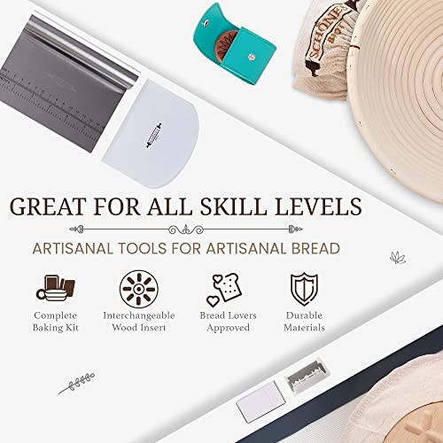 10" Bread Proofing Basket Kit Bread Making Set Brings The Bakery To