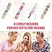 BMC 24 Pack Mini Matchbook Nail Files - Women's Grooming Travel Size 180 Grit Emery Boards in Bulk, Great for Party Favors, Small Gifts, Stocking Stuffers - Includes 4 Cute Design: Believe Set