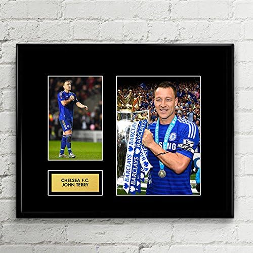 John Terry England Chelsea Signed Autographed Photo Mat Custom Framed 11 x 14 Replica Reprint Rp