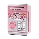 Kids Piggy Bank, VOOPII Kids Safe Musical Password Money Bank For Kids Electric Saving bank For Girls (Pink)…