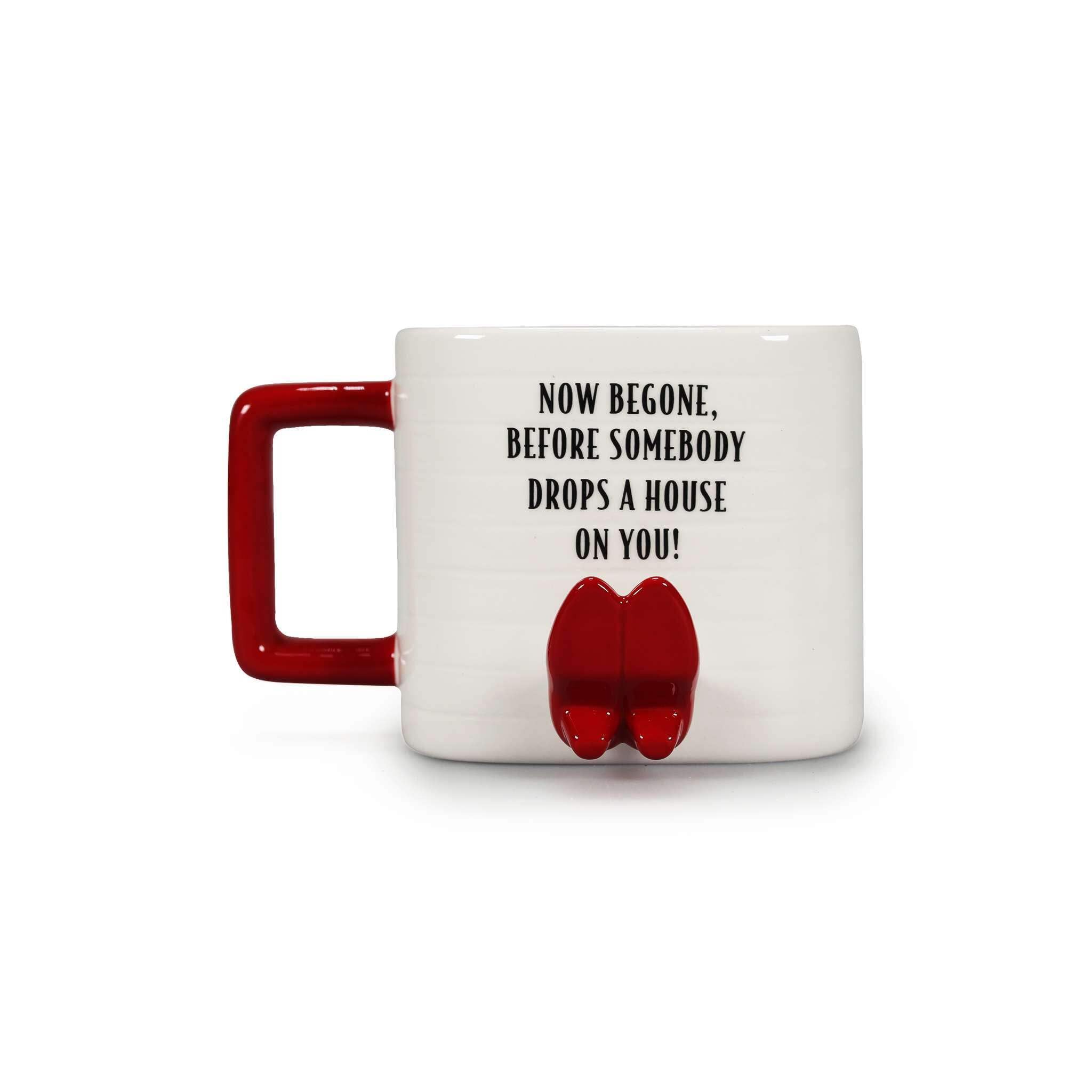 Half Moon Bay Large Tea & Hot Chocolate Mug - The Wizard of Oz Ceramic Gifts - Mug for Coffee, Tea, or Hot Drinks, Red