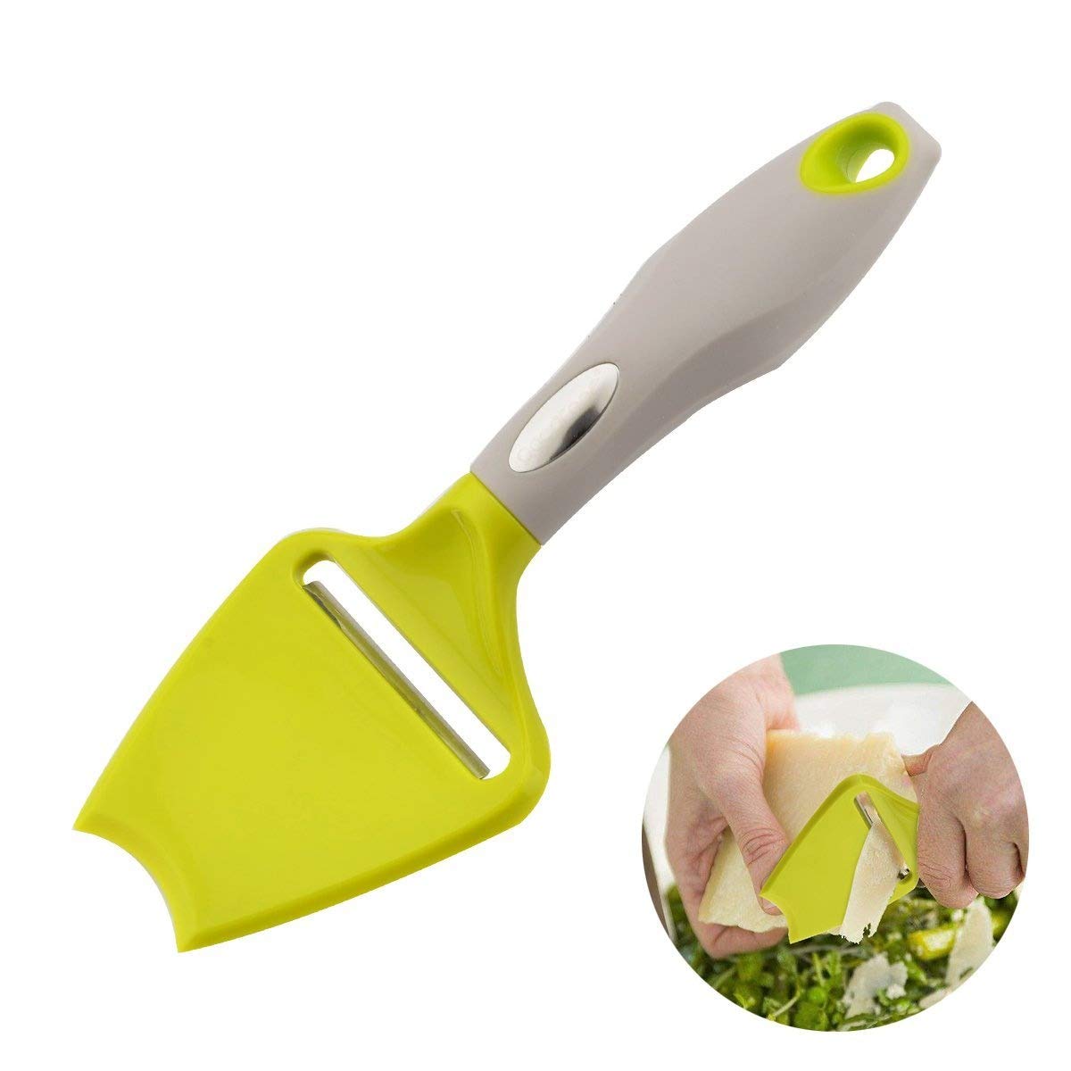 LONGLISHENG Cheese Plane Slicer with Stainless Steel Blade Cutter and Ergonomic Handle