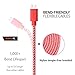Android Charger Cable, Pofesun USB to Micro USB Cable (6.6ft, 5 Pack) Nylon Braided Fast Charging Cord Compatible Samsung Galaxy S6 S7 Edge Note 5,PS4,MP3,HTC,Smartphones(Blue,Red,Yellow,Green,Orange)