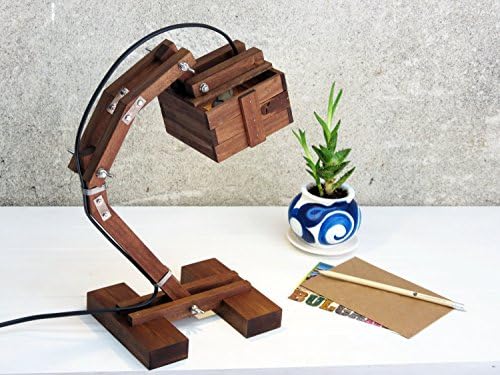 Kran Evo - adjustable wooden desk lamp, architect wood lamp, modern office lamp, modern wood lamp, contemporary desk lamp wood, geometrical