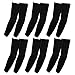 The Elixir Recovery Compression Arm Sleeves for Outdoor Sports Basketball Cycling Running UV Protective (Pack of 6 Pairs, Black)