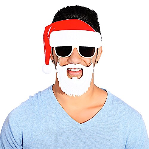 Costume Sunglasses Santa Sun-Staches Party Favors UV400