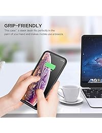 Battery Case for iPhone XS Max,Trswyop 7800mAh Portable Charging Case for iPhone XS Max Rechargeable External Battery Pack Extended Battery Protective Charger Case(6.5 inch)-Black