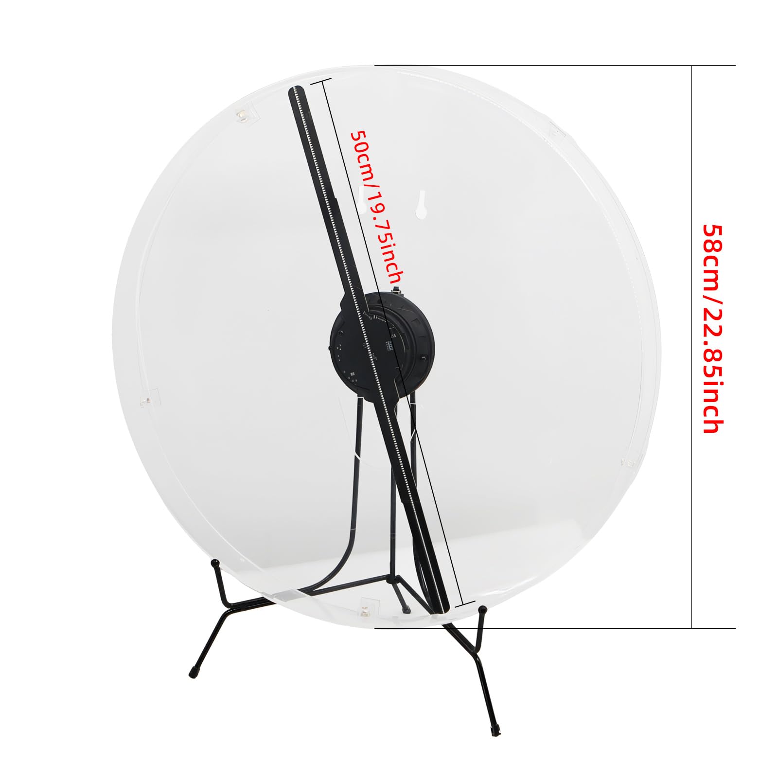 3D Hologram Fan with Cover, 3D Hologram Projector HD LED Advertising Display with Remote and Bluetooth and WiFi,1500 Video Library and for Business,Bar,Halloween (54CM Hologram Fan with Cover)