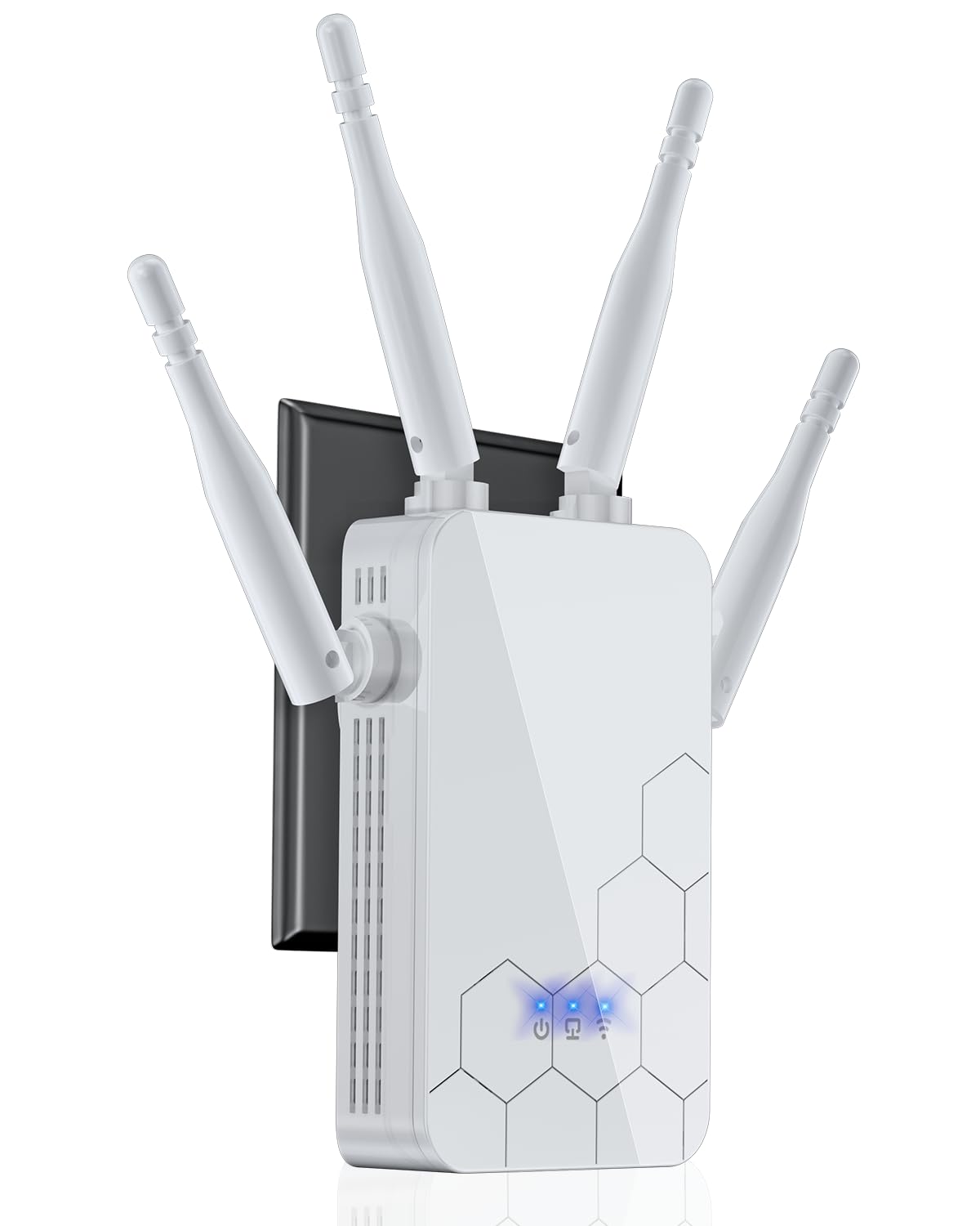 Photo 1 of 2025 WiFi Extender Internet Booster, Long Range Repeater Wireless Routers Amplifier, Mesh Wi-Fi 80% Faster | Broader Than Ever, Support More Network Devices at Home, 1-Tap Setup