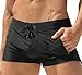 TONLEN Mens Swimwear Short Swim Trunks with Zipper Pocket