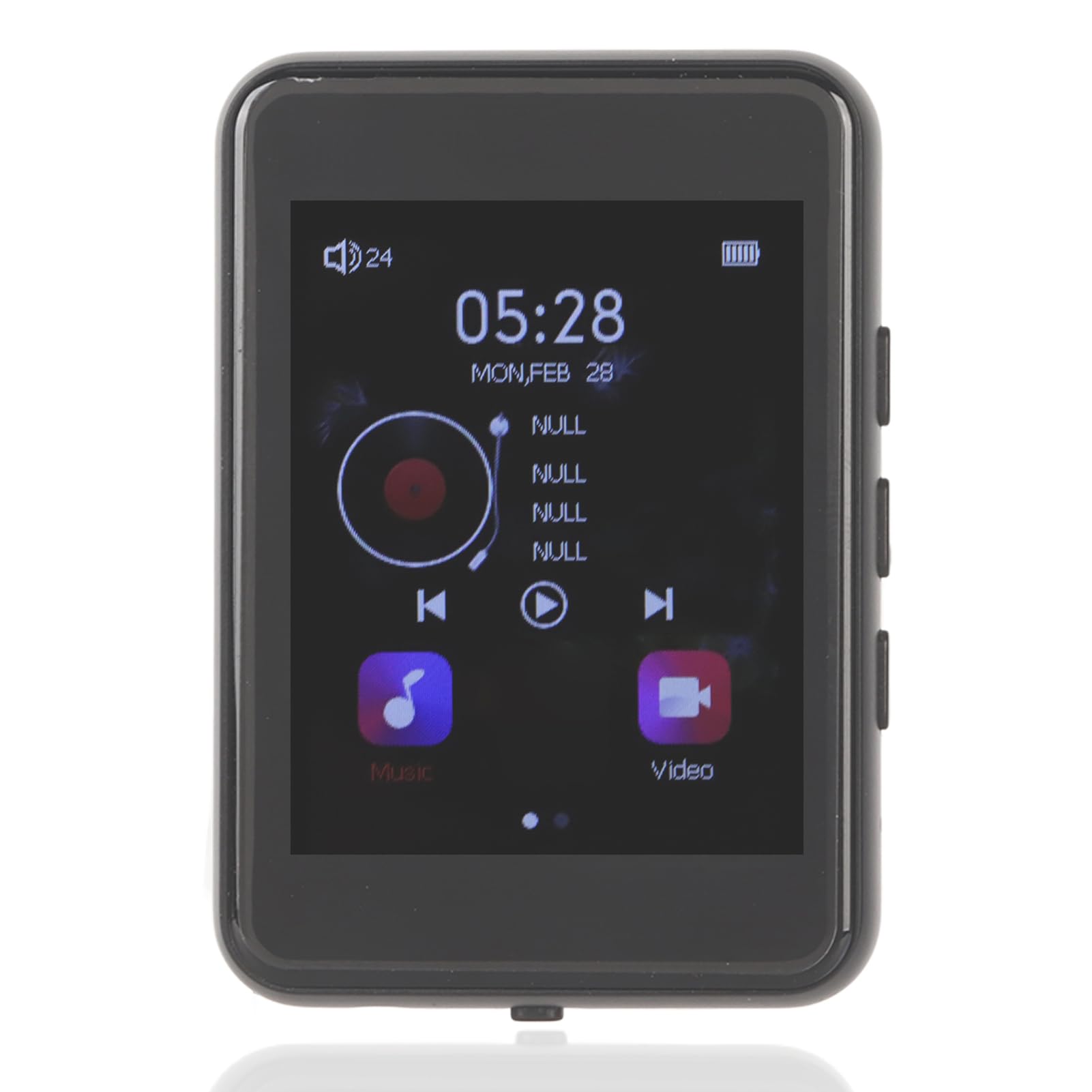 MP3 Player with Bluetooth, Portable Music Player with 2.4 Inch Touch Screen, Supports Up to 128GB, Built in Speaker Digital Audio Player for Sports Running