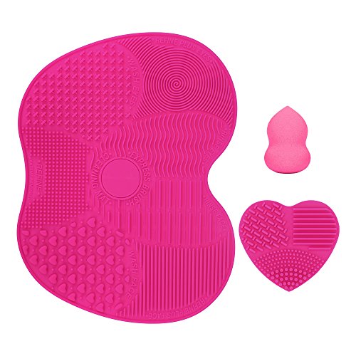 Kedsum makeup brush cleaning mats,1 apple shaded large …