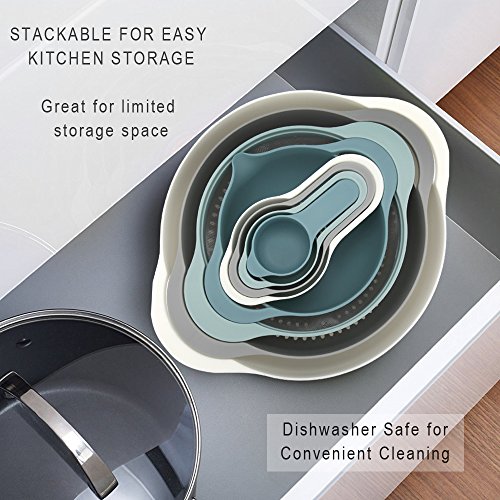 5 KALREDE+Plastic+Mixing+Bowls+Stackable