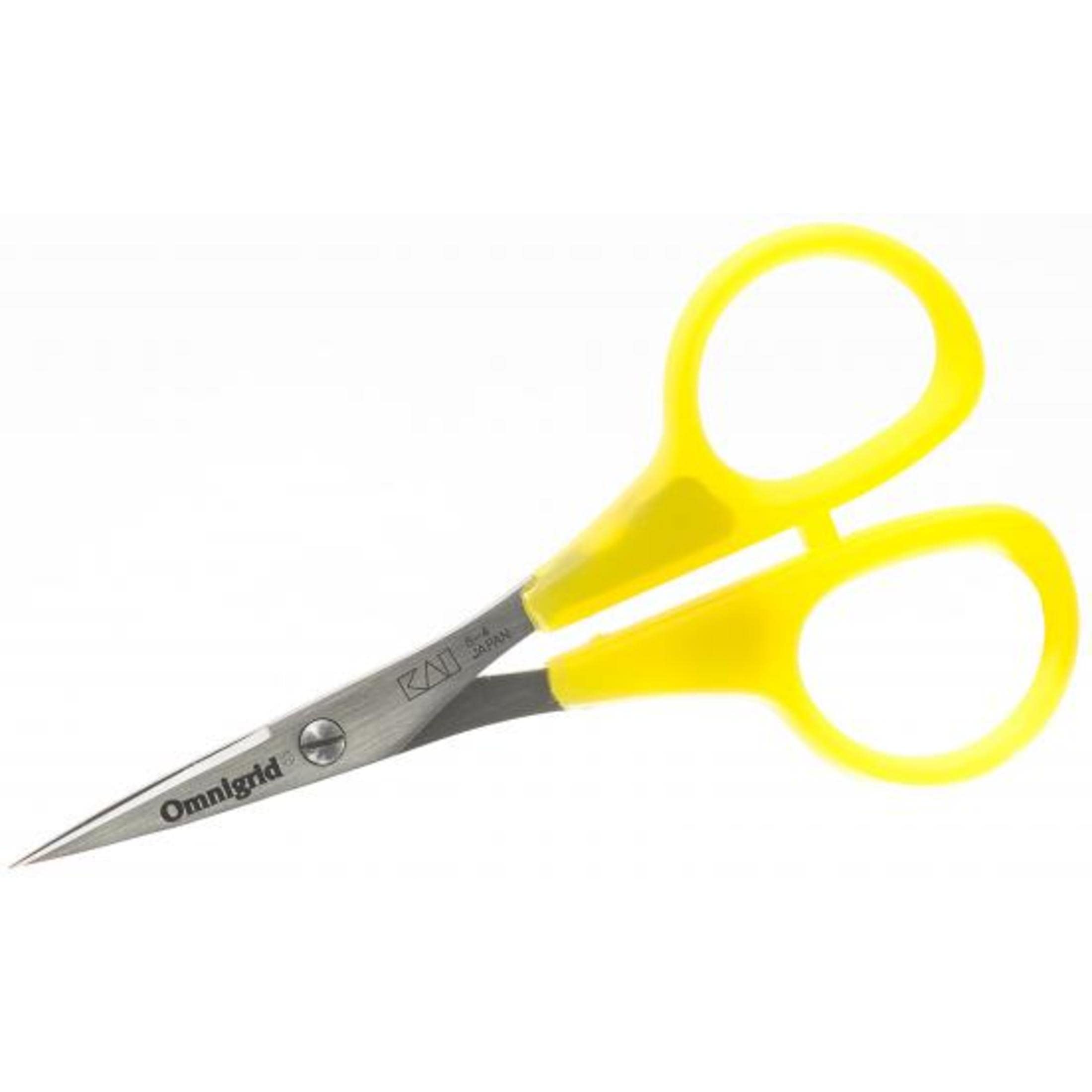 Omnigrid 4 in Embroidery Needlecraft Scissors, Оnе Расk, Yellow