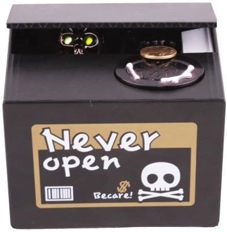 Automated Stealing Coins Saving Box Great Quality Really A Funny And Creativity Gift/ Toy For Your Children Unique Decorative On The Desk/ Table