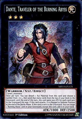 Yu-Gi-Oh! - Dante, Traveler of the Burning Abyss (MP15-EN121) - Mega Pack 2015 - 1st Edition - Secret Rare