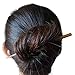 FANTAC CRAFTS Vintage Women Girl Natual Yak Horn Hair Stick Hairpin Creative Hair Accessory Chignon Bun Updo Chinese Like a Jade Pin