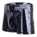 YiZYiF Mens Wetlook Faux Leather Lace up Shorts Pants Jockstrap Underwear, XX-Large(waistline 35.0 inches/88cm), Black