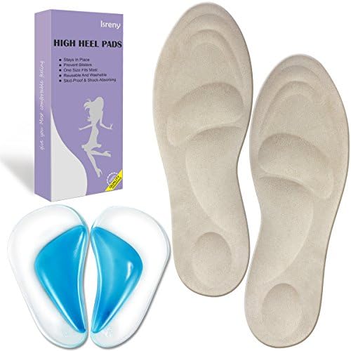 High Heel Pads for Women with 4D High Heel Cushion & Arch, Biege, Size No Size