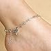 Fashion Gift Women Tibetan Silver Daisy Flower Chain Anklet Ankle Bracelet