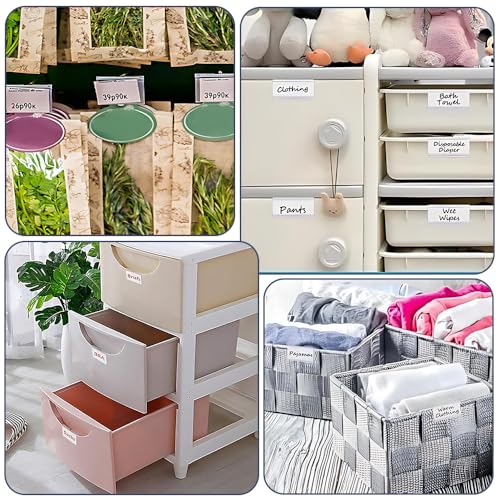 WYAN Pack of 50 Price Holders for Shelf, Transparent Label Holder, Price Labels 10 x 4.3 cm, Price Holder for Shops, Label Holders for Supermarket Counter Shop