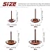 Hilitchi 280-Pieces [4-Size] Tacks Bronze Nail Pins Upholstery Nail Tacks Furniture Thumb Tack Pins Assortment Kit - Size Include: 7/16'' 9/16'' 5/8'' 3/4'' (Red Copper)
