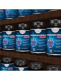 Cápsulas de Citrato de Magnesio Premium - Potente 500 mg de óxido de magnesio y suplemento de...
