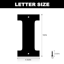 10 Inch Metal House Numbers, House Address Letters
