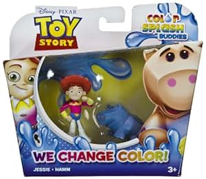 Amazon.com: Jessie & Hamm: Toy Story Color Splash Buddies 2-Mini-Figure ...