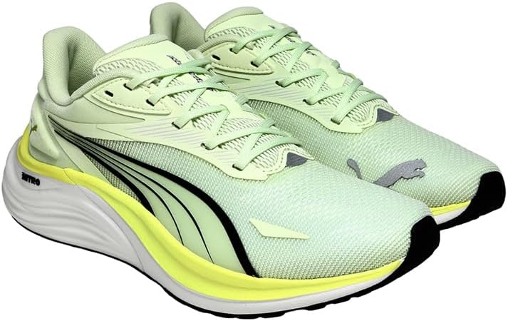 Herren Electrify Nitro 4 Straßen-Laufschuh, Apple Spritz-LUX Lime Black, 40.5 EU, Apple Spritz LUX Lime PUMA Schwarz, 40 EU