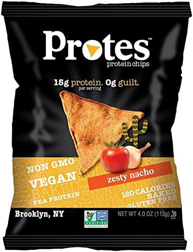 CHIPS, PROTEIN, ZESTY NACHO , Pack of 12