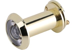 Fdit Safety Door Viewer Peephole Solid Brass 220-degree Door Viewer Peephole Peephole Front Door Viewer with Privacy Cover for Home Office Hotel(4#)