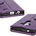 LG G3 Case, LG G3 Flip Case - E LV LG G3 Deluxe PU Leather Folio Wallet Full Body Protection Case Cover for LG G3 with 1 Stylus - Purple