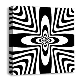 Canvas Wall Art - Abstract Visual Illusion - Giclee Painting Wall Art for Bedroom Living Room Home Decoration - 12x12 inches
