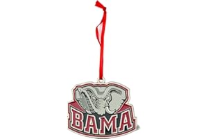 COLLEGIATE PULSE Alabama Crimson Tide Mascot (Big Al) Metal Christmas Ornament