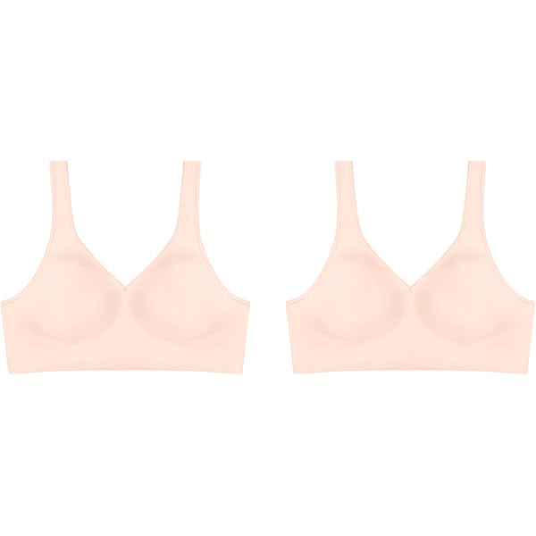 Hanes Women's Reversible SmoothTec Wirefree Bra - Comfort Flex Fit 4-Way Stretch, Cool Comfort Wicking Fabric - View #5