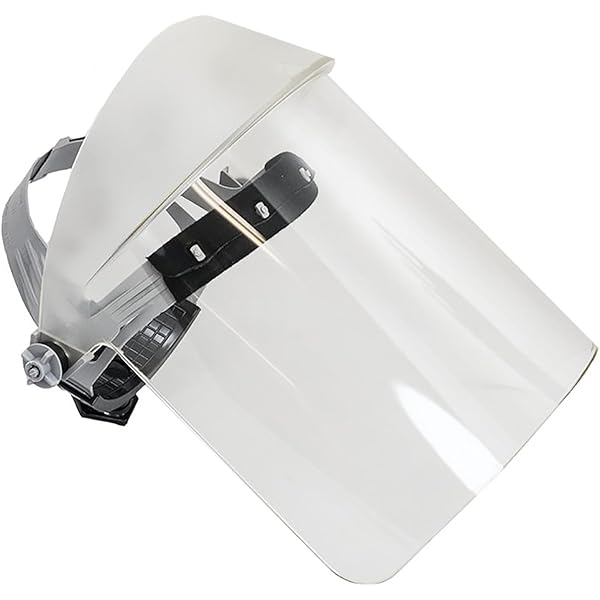 Oberon Clear Chemical Resistant Anti-Fog Face Shield - Ratchet