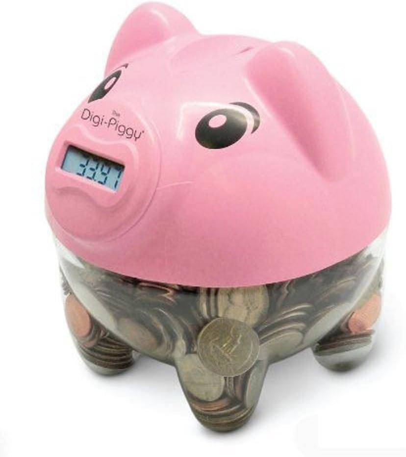 Cisco The Digi-Piggy Digital Coin Counting Bank (Pink)