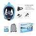 HENGBIRD Snorkel Mask, 2019 Upgraded Foldable Full Face Snorkeling Mask 180° Panoramic View Easy Breathing, Anti -Foggy Anti-Leak for Adult and Kids