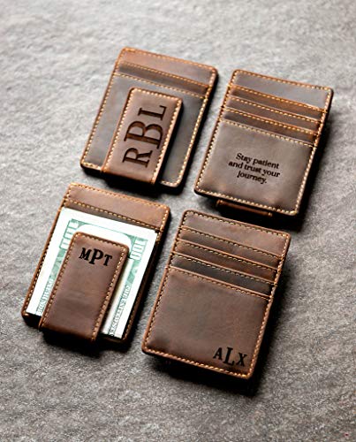 Personalized Leather Money Clip By Left Coast Original Available In - personalized leather money clip by left coast original