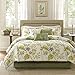 Madison Park Cozy Comforter Nature Scenery Design All Season, Matching Bed Skirt, Decorative Pillows, Queen(90