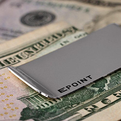 EQA09B03 England Silver Stainless Steel Money Clip Wallet Fitted Design Double-Sided Money Clip Card Holder For Wedding By Epoint