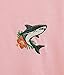 Riot Society Shark Hibiscus Mens Embroidered Hoodie - Pink, Small