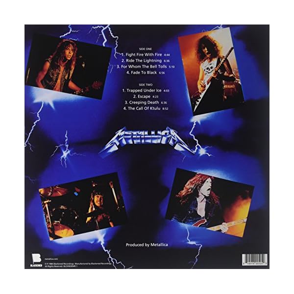 Ride The Lightning Remastered Metal on Vinyl
