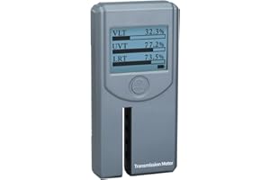 LANDTEK Digital Window Tint Meter Car Side Window Tint Tester, Sun Control Film Tint Reader Tool with Auto Display Rotation & Auto Calibration for VL/UV/IR Transmittance Rejection Detection, Tint Meter Gauge