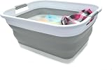 SAMMART 41L Collapsible Laundry Basket Grey Foldable Pop Up Organizer view 6