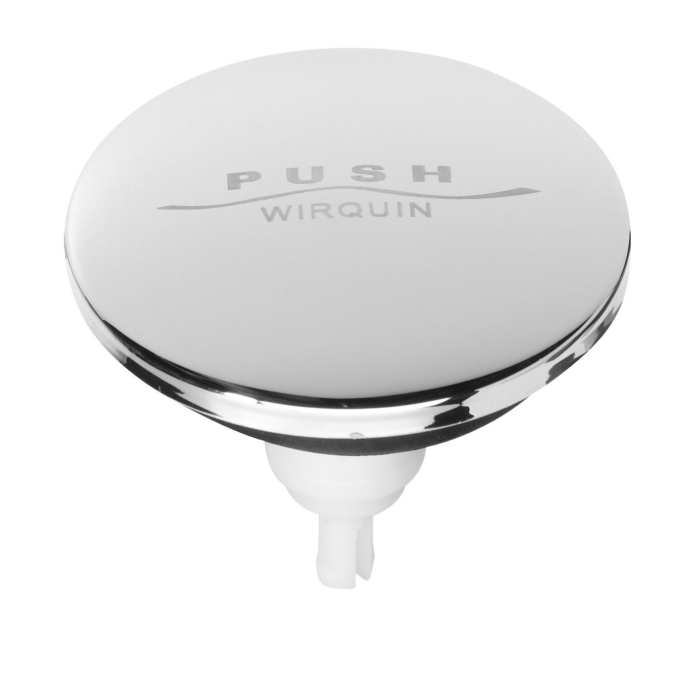 Wirquin SP9260 Quick Clac Chrome Bath and Basin Click Waste Push Down Replacement Top - Multi-Colour